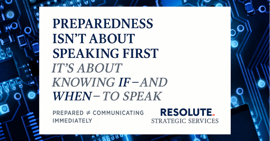 Crisis communications, planning, incident response, Dave Smolensky